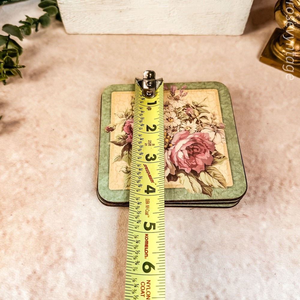 Pimpernel Antique Roses Coasters - Picture 7 of 7